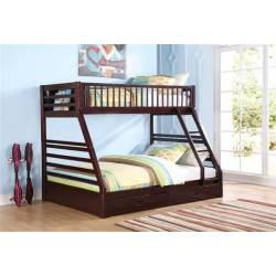 Jason Classic Espresso Wood XL Twin Queen Bunkbed w/Drawers
